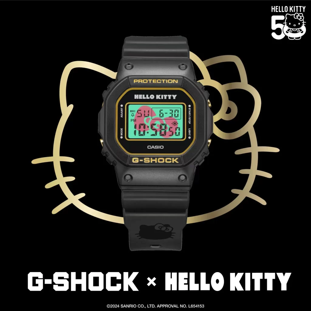 Casio and Hello Kitty Celebrate 50 Years with Limited Edition G-Shock Watch