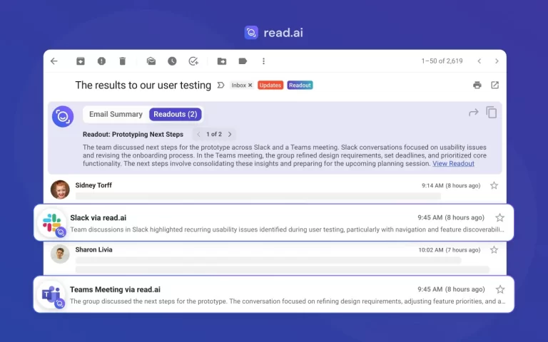 Read AI Secures $50 Million Funding to Enhance Slack and Email Integration