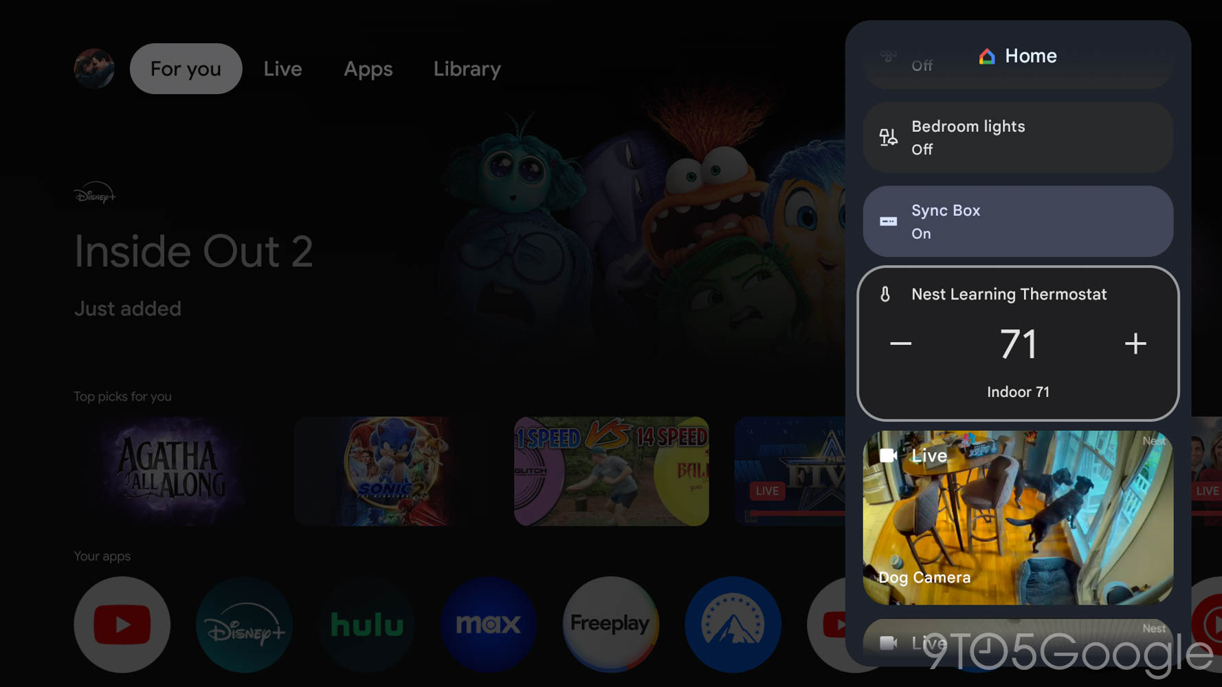 Another Home Panel Screenshot