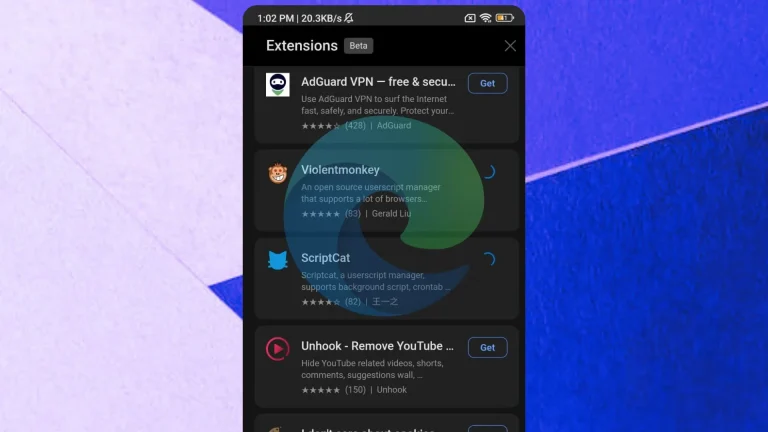 Microsoft Edge for Android Introduces New Extensions Ahead of Holidays