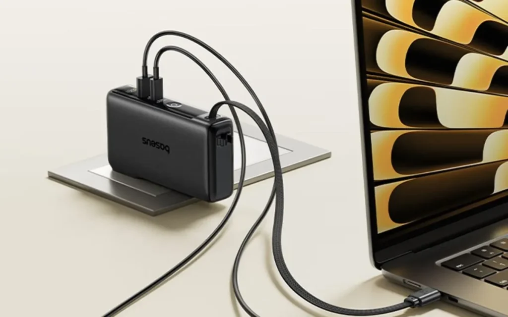 Baseus launches 67w 2-in-1 power bank and charger with built-in cable