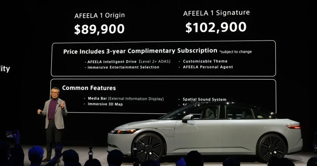Sony Honda Mobility Launches Afeela EV Preorders at CES 2025
