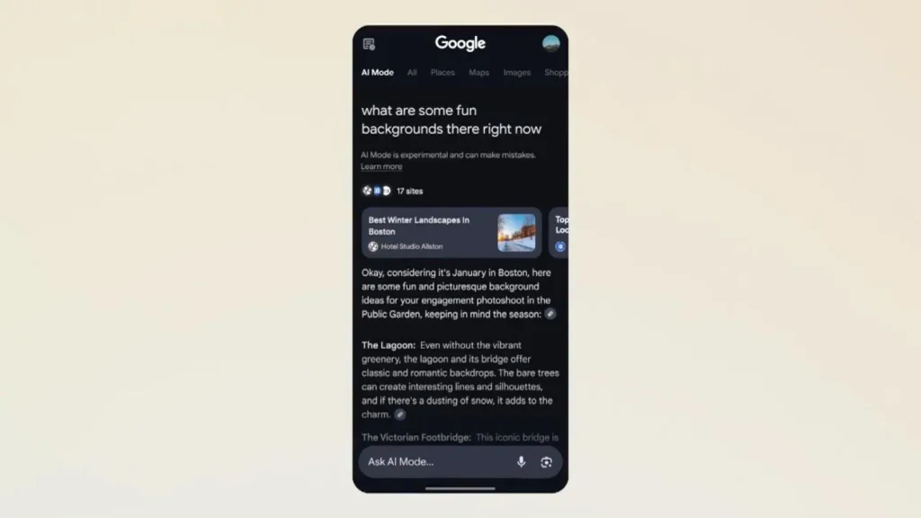Google enhances search results with revolutionary AI features