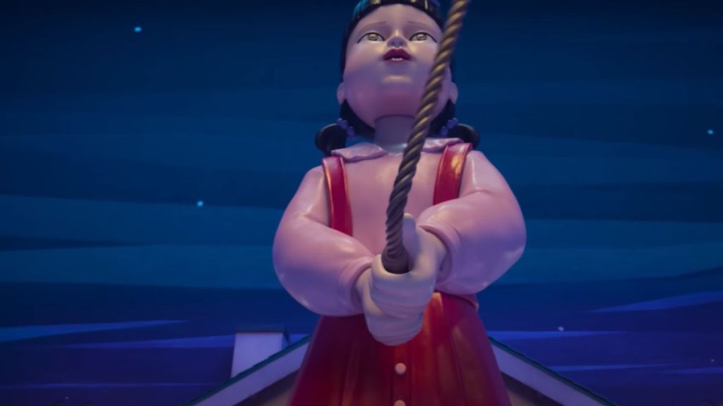 Young-Hee with the jumping rope in Squid Game Season 3