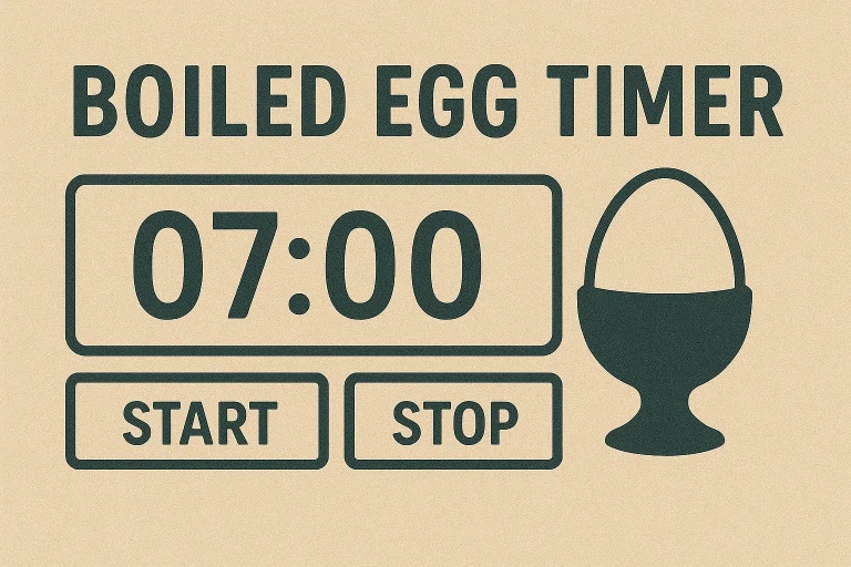 Boiled egg timer
