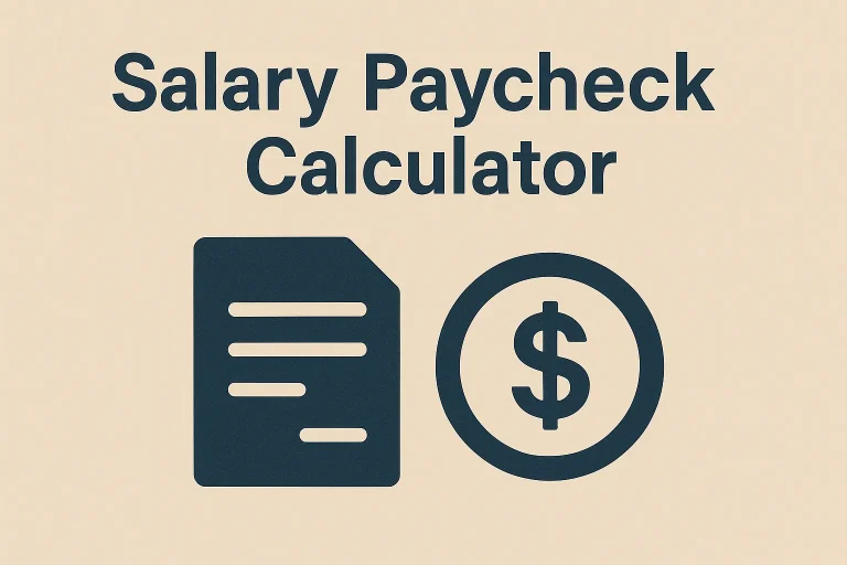 Salary Paycheck Calculator – Calculate Net Income