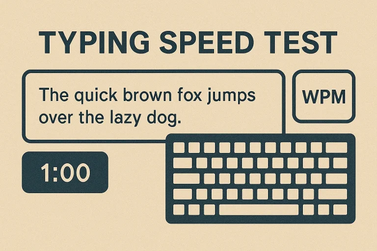 Typing speed test